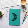 Winged Heart Block Print Hardcover Bound Notebooks