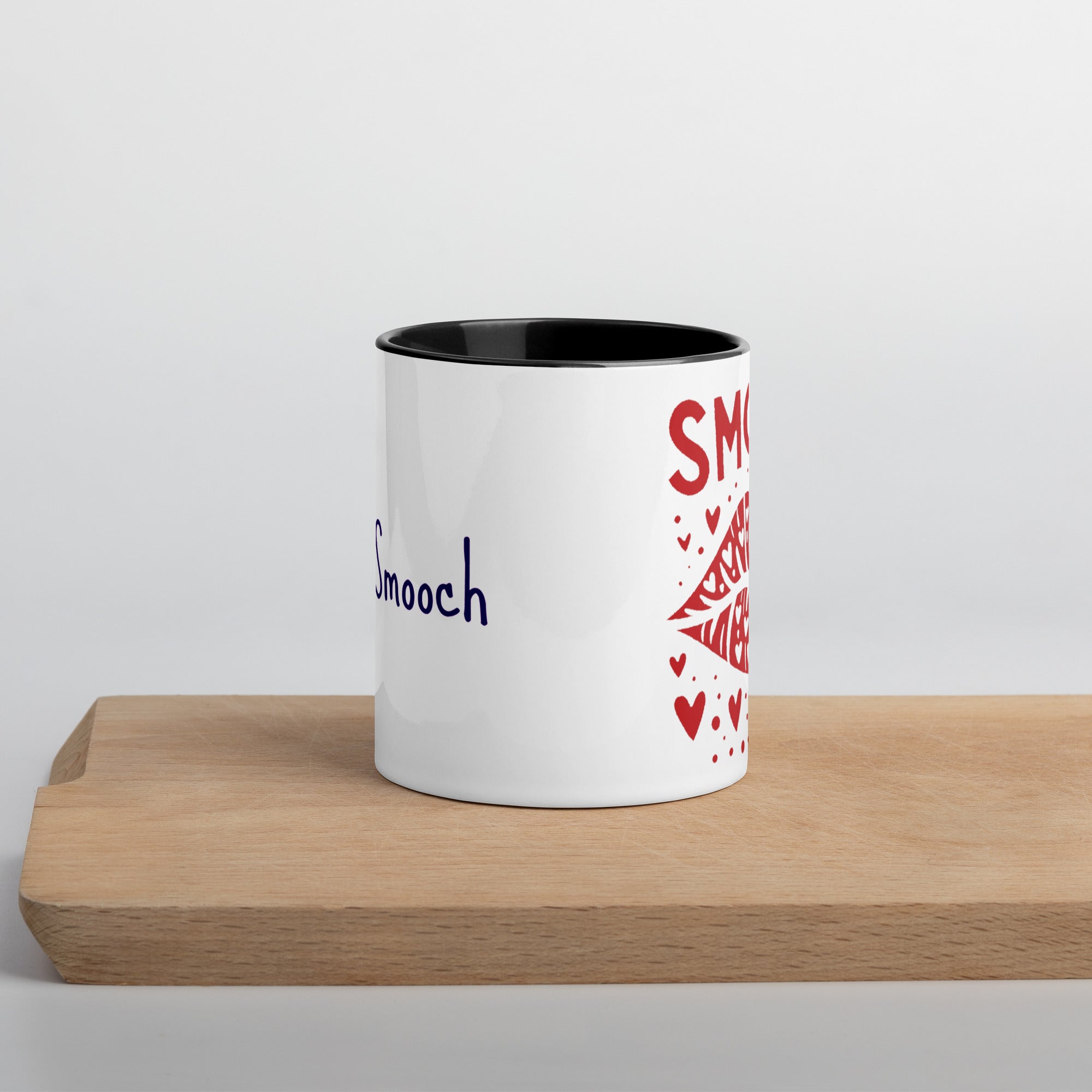 Smooch Block Print Colored Mug