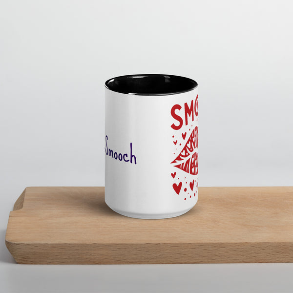 Smooch Block Print Colored Mug