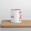 Smooch Block Print Colored Mug