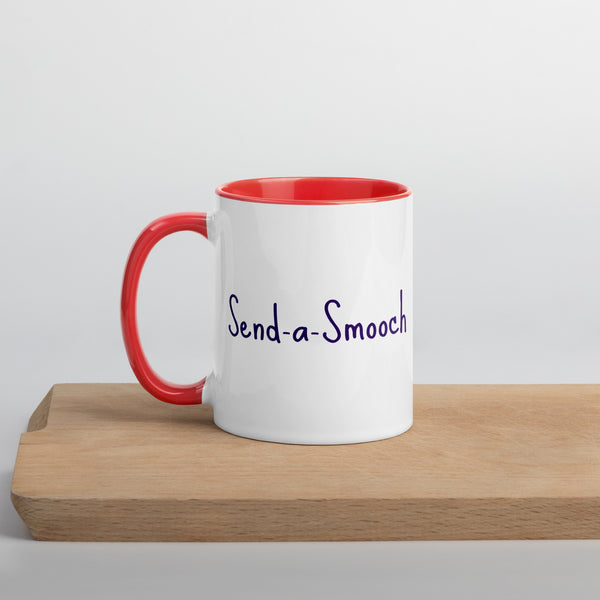 Smooch Block Print Colored Mug