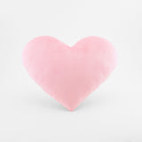 Baby Pink Plush Heart Shaped Decorative Throw Pillow