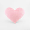 Baby Pink Plush Heart Shaped Decorative Throw Pillow