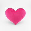 Hot Pink Plush Heart Shaped Decorative Throw Pillow