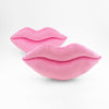 Another pair of Bubble Gum Pink lips shaped decorative pillows.